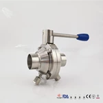 Sanitary Stainless Steel Butterfly Ball Valve