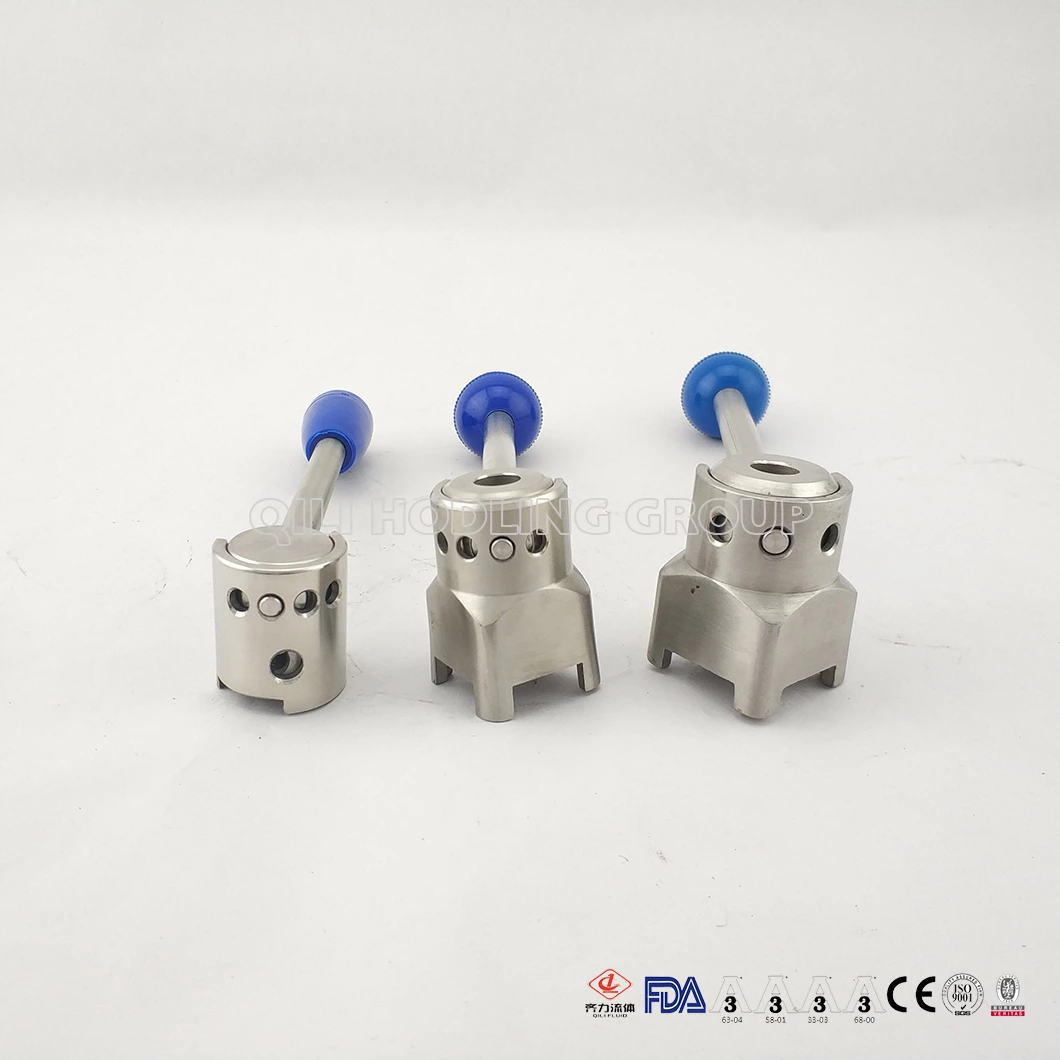 Sanitary Stainless Steel Butterfly Valve Plastic Trigger Handle
