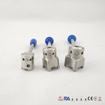 Sanitary Stainless Steel Butterfly Valve Plastic Trigger Handle