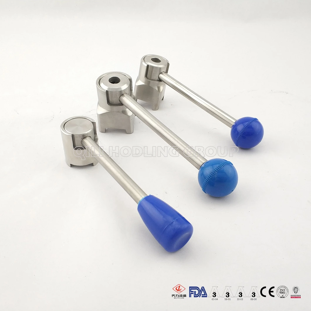 Sanitary Stainless Steel Butterfly Valve Pull Handle
