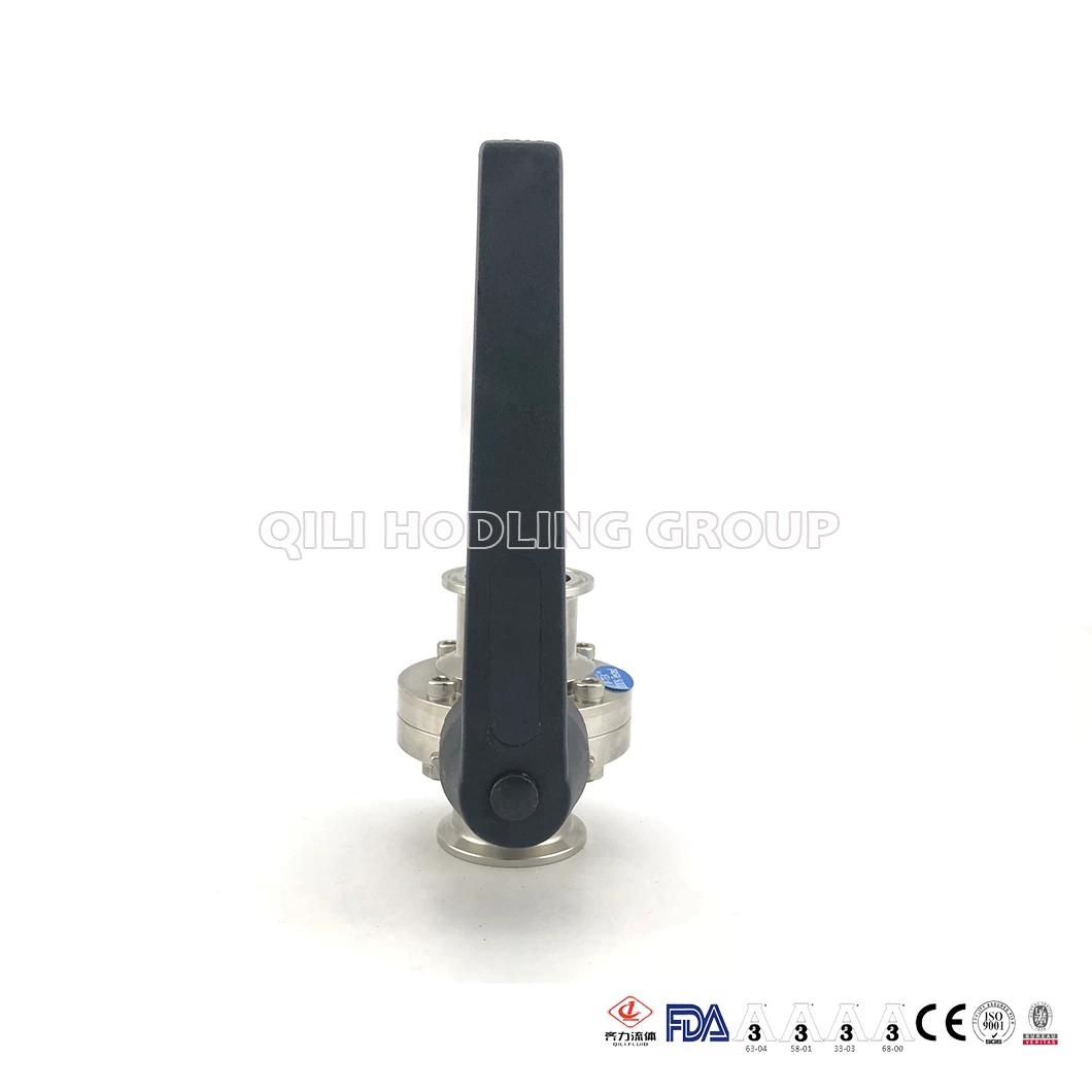 Sanitary Stainless Steel Butterfly Valves Tri Clamp