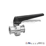Sanitary Stainless Steel Butterfly Valves Tri Clamp Weld