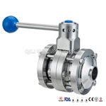 Sanitary Stainless Steel Butterfly Valves Tri With Handle