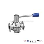 Sanitary Stainless Steel Butterfly Valves Tri With Handle