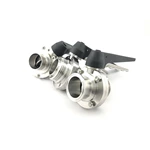 Sanitary Stainless Steel Clamped Butterfly Valve