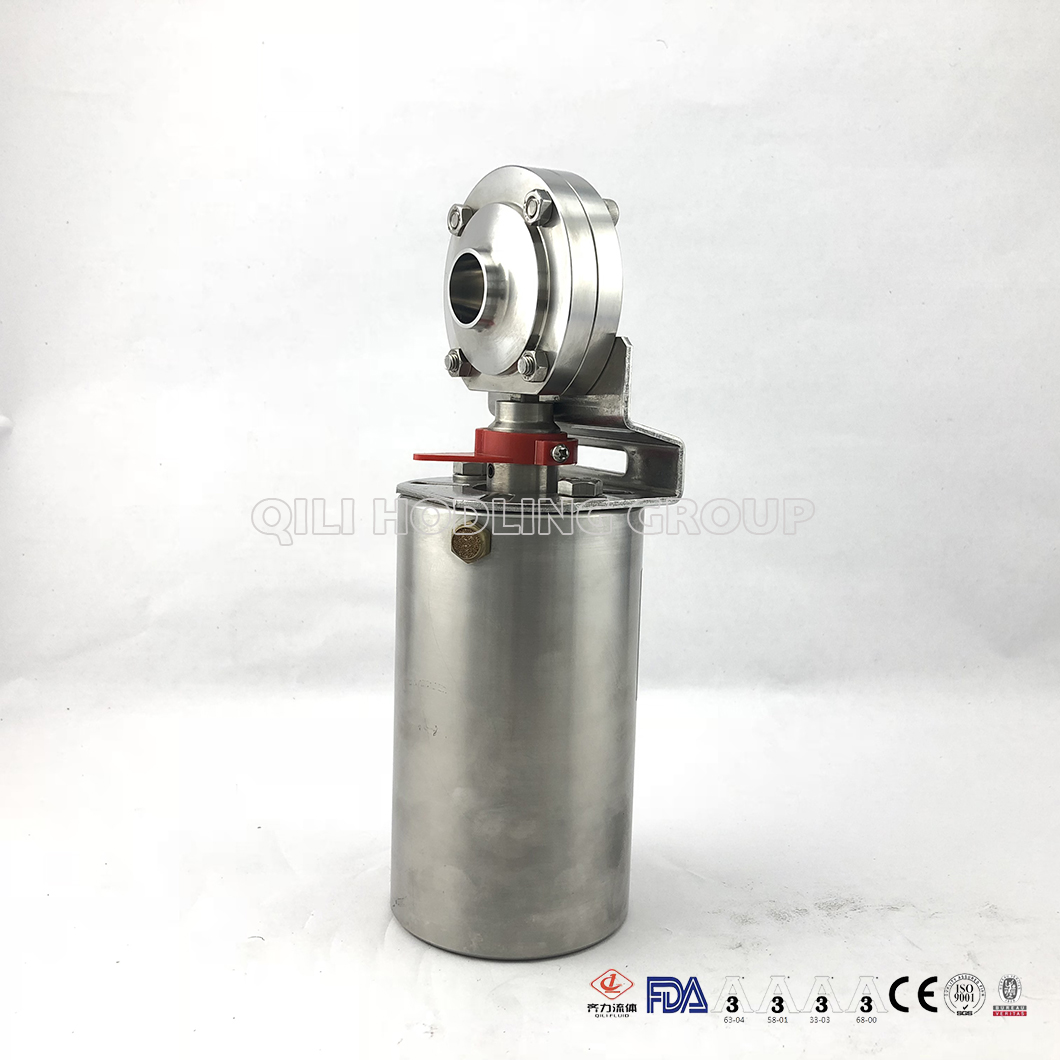 Sanitary Stainless Steel Clamped Pneumatic Butterfly Valve
