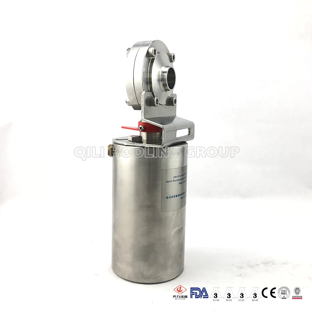 Sanitary Stainless Steel Clamped Pneumatic Butterfly Valve