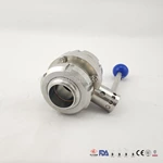 Sanitary Stainless Steel Female Threaded Butterfly Valve