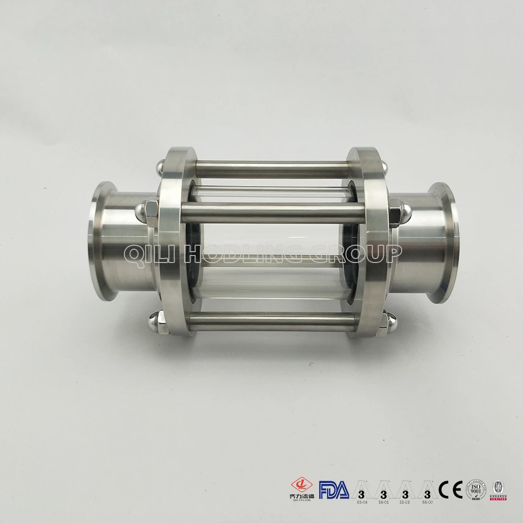 Sanitary Stainless Steel Flow Round Clamped Sight Glass