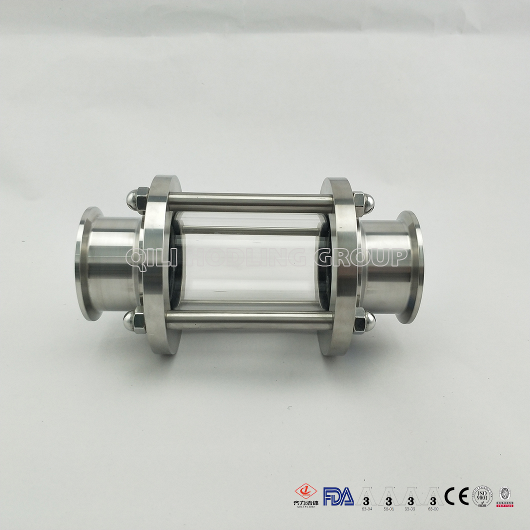 Sanitary Stainless Steel In Line Clamped Sight Glass