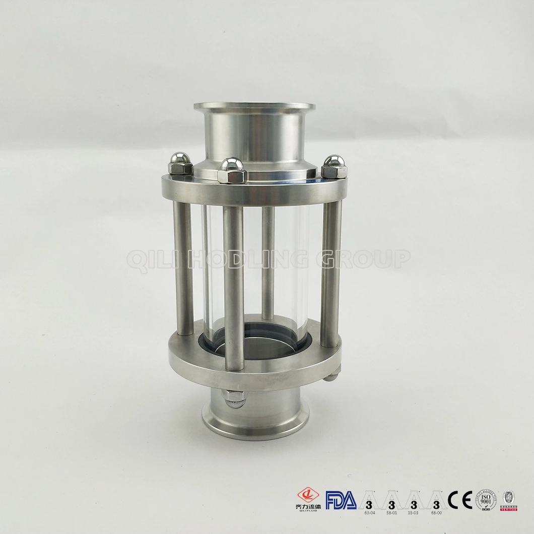 Sanitary Stainless Steel In Line Clamped Sight Glass
