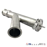 Sanitary Stainless Steel Pipe Fitting Clamp Custom Y Tee pipe adapter