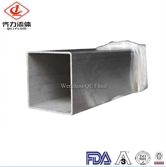 Sanitary Stainless Steel Pipe Fitting Square Tube