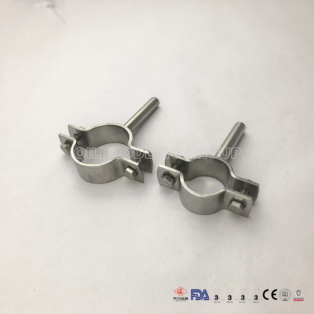 Sanitary stainless steel pipe hangers