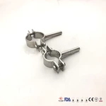 Sanitary stainless steel pipe hangers