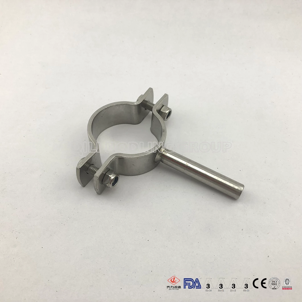 Sanitary stainless steel pipe hangers