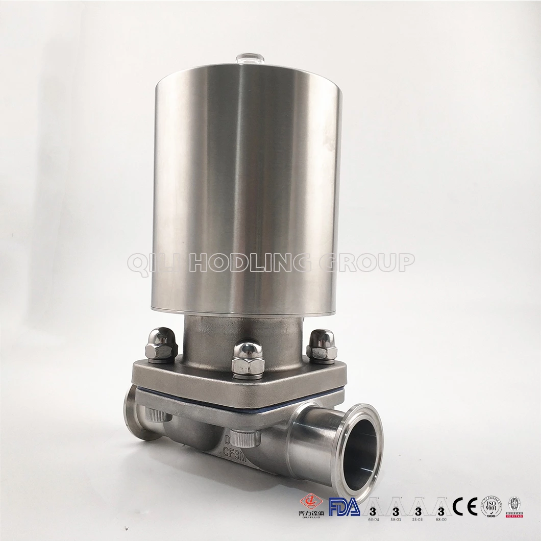 Sanitary Stainless Steel Pneumatic Diaphragm Valve With Sample