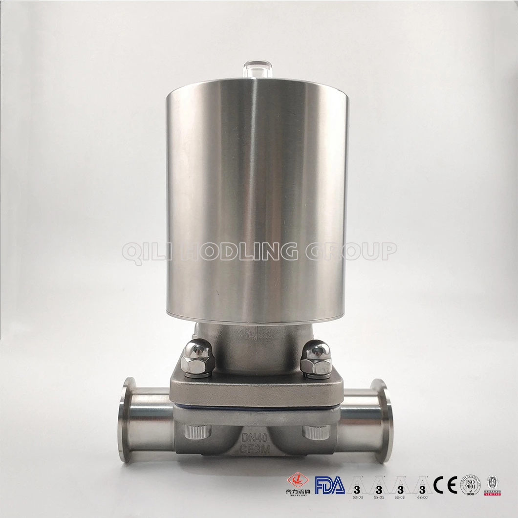 Sanitary Stainless Steel Pneumatic Diaphragm Valve With Sample