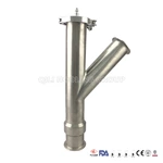 Sanitary Stainless Steel Tee Pipe Clamp Tee Wye Fitting  pipe adapter