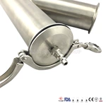 Sanitary Stainless Steel Tee Pipe Clamp Tee Wye Fitting  pipe adapter