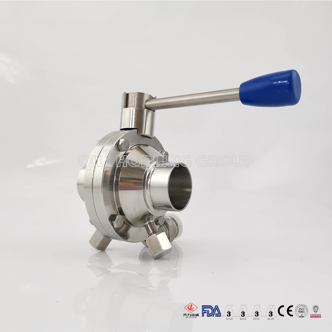 Sanitary Stainless Steel Threaded Butterfly Ball Valve