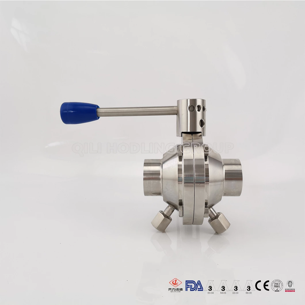 Sanitary Stainless Steel Threaded Butterfly Ball Valve