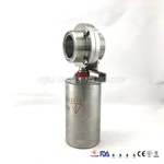 Sanitary Stainless Steel Threaded Pneumatic Butterfly Valve