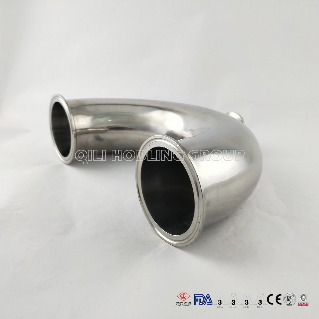 Sanitary stainless steel tri clover fittings clamped U type tee