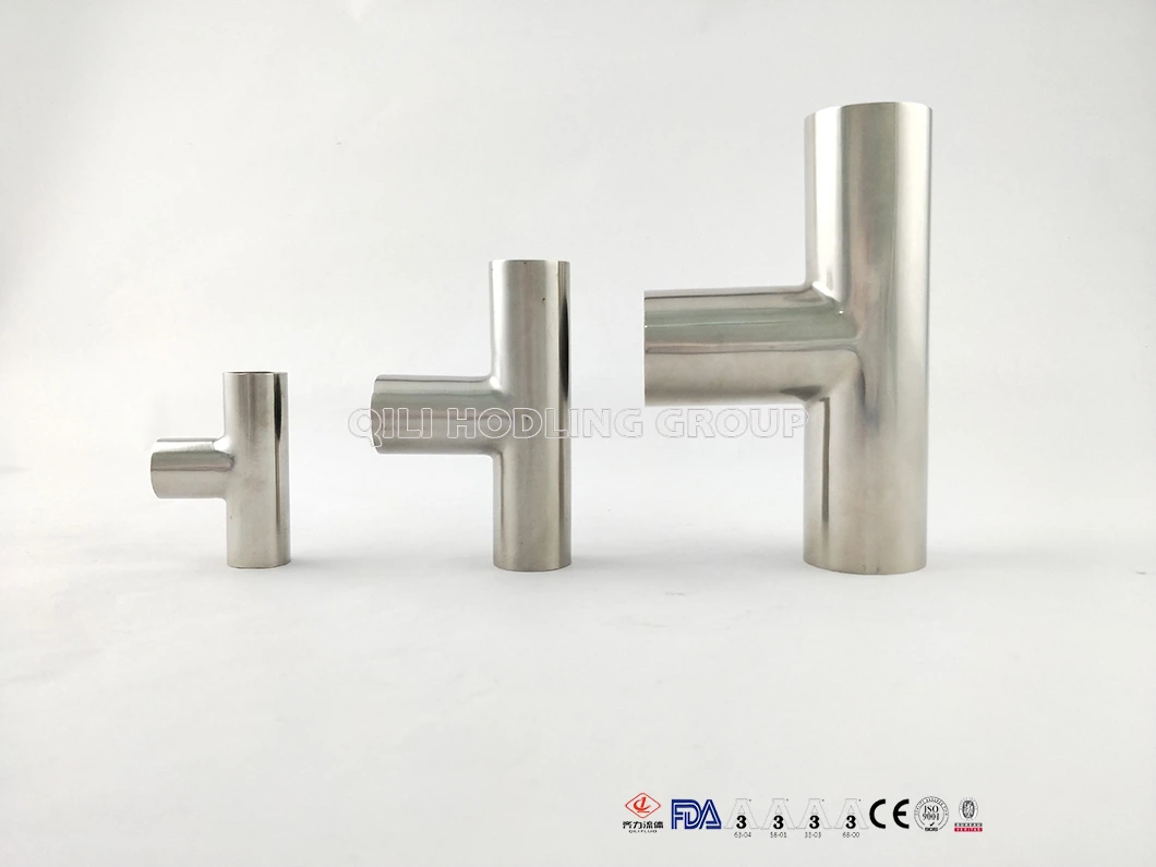 Sanitary Stainless Steel Welded Equal Tee