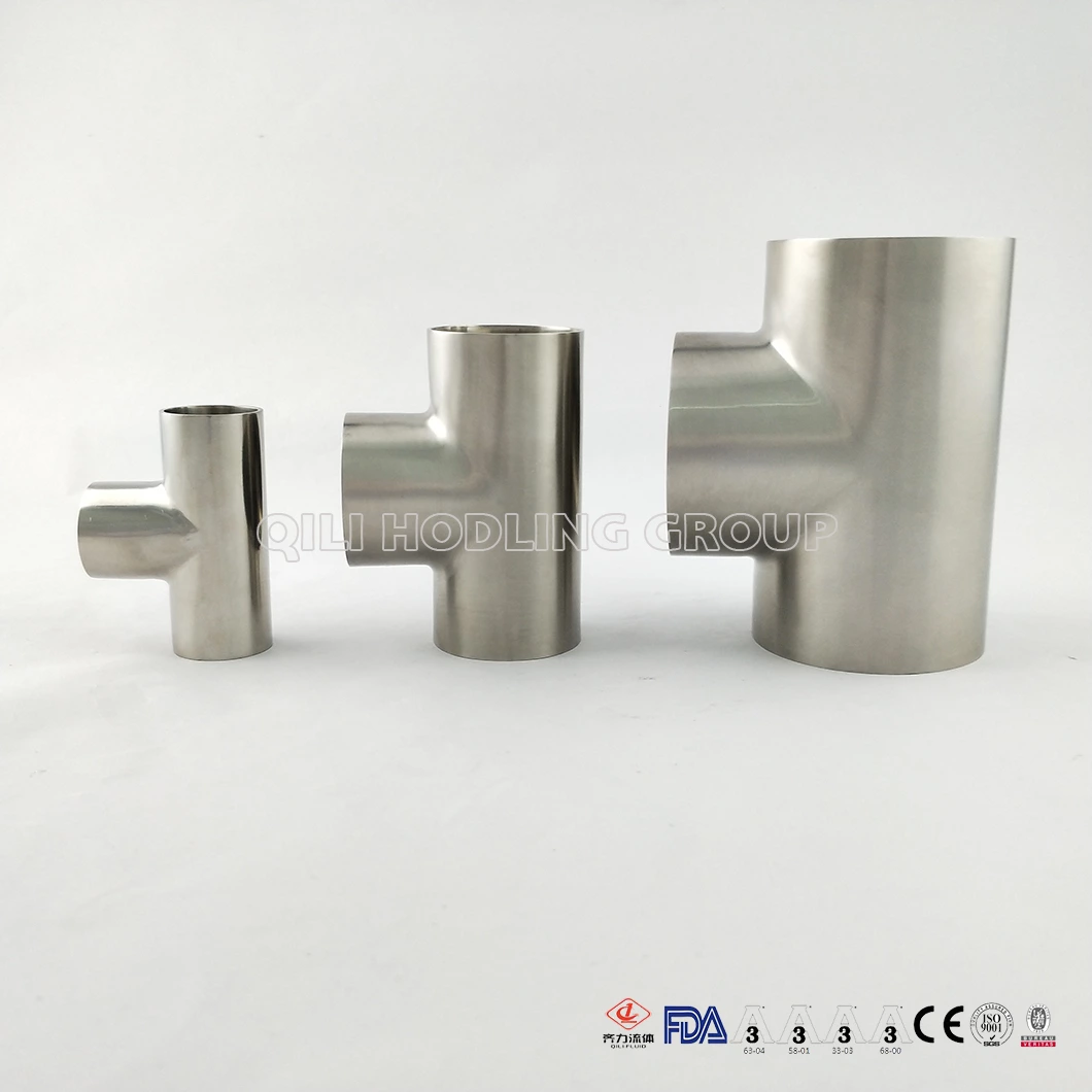 Sanitary Stainless Steel Welded Equal Tee
