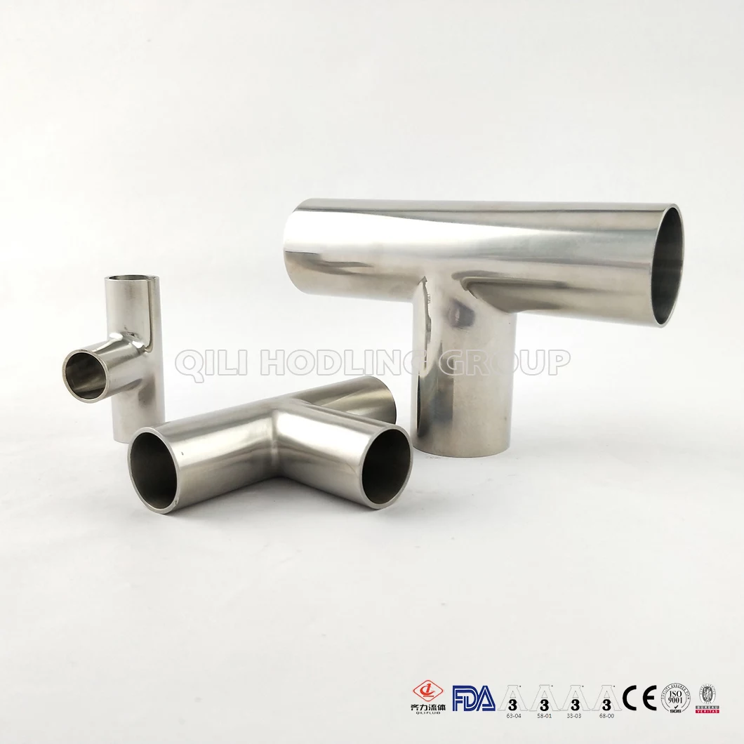 Sanitary Stainless Steel Welded Equal Tee