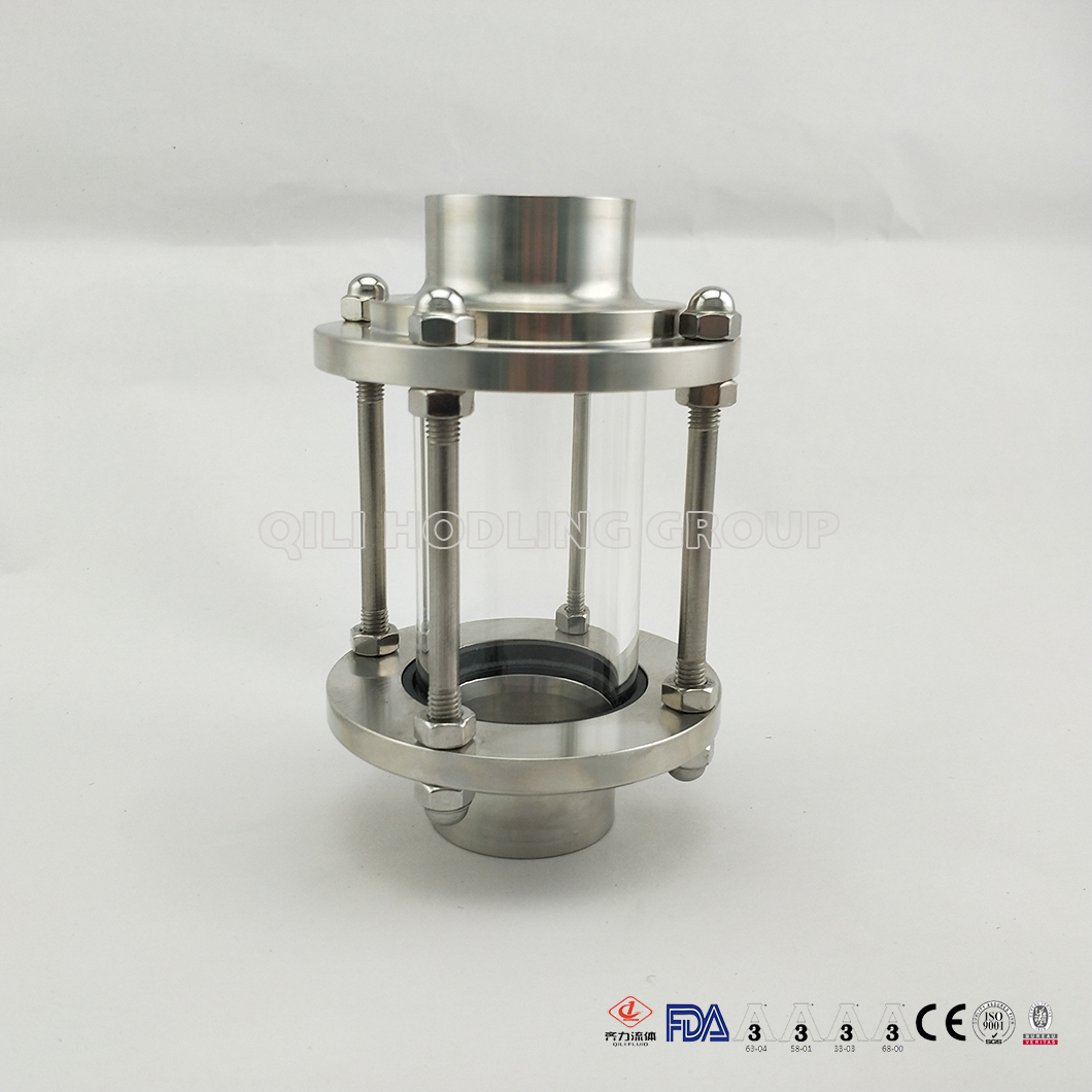 Sanitary Stainless Steel Welded Sight Glass For Brewing
