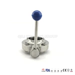 304L/316L Sanitary Stainless Steel Welding Flange Butterfly Valves with Ball Handle