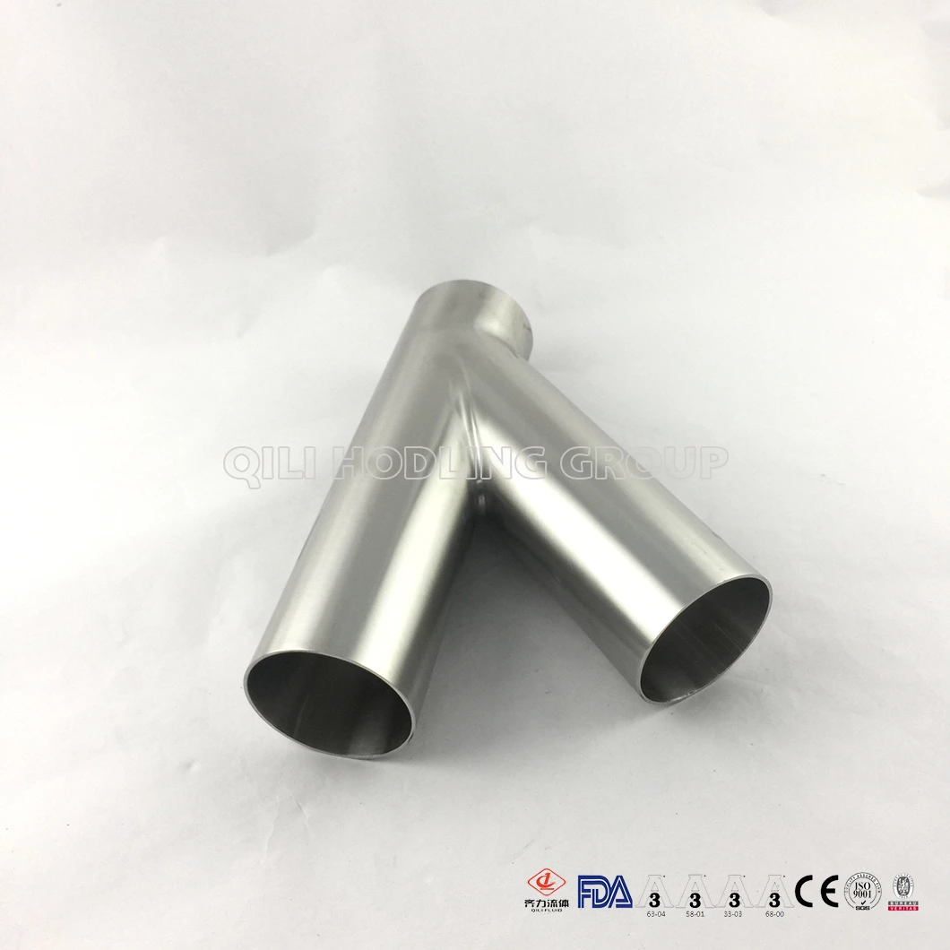 Sanitary Stainless Steel Y Type Tee
