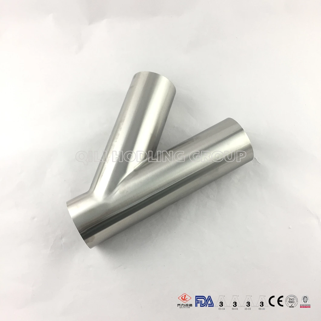 Sanitary Stainless Steel Y Type Tee