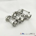 Sanitary Tubular/ Inline Stainless Steel Sight Glass with Glass Tube Circular Sight Glass for Brewing
