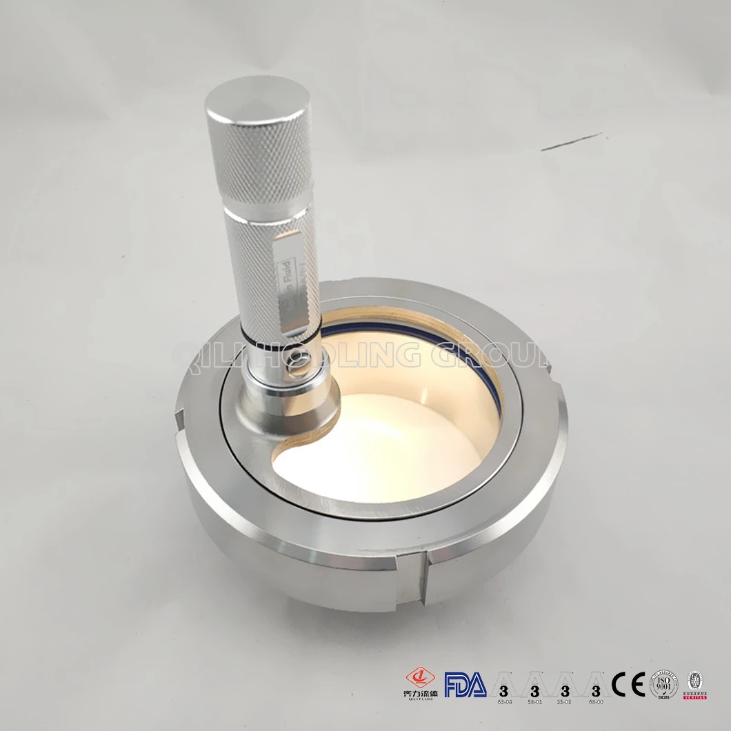 Sanitary Weld Sight Galss with LED Lamp