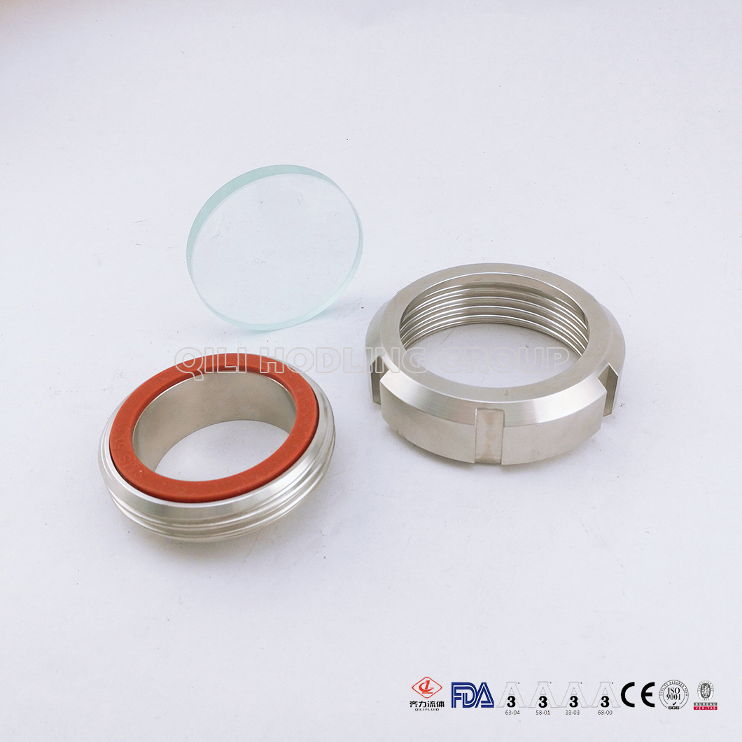 SS304 316L Fittings Sanitary Stainless Steel Union Sight Glass