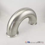 Ss304 Ss316 Food Grade 180° Elbow Clamp End