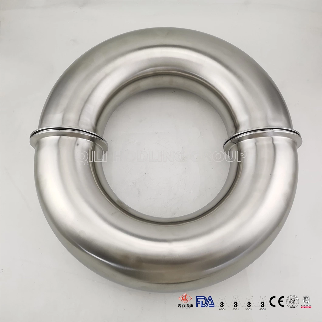 Ss304 Ss316 Food Grade 180° Elbow Clamp End
