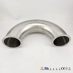 Ss304 Ss316 Food Grade 180° Elbow Clamp End