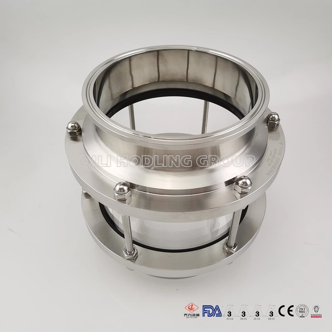 Ss304 Ss316L Hygienic Tri Clover Sight Glass
