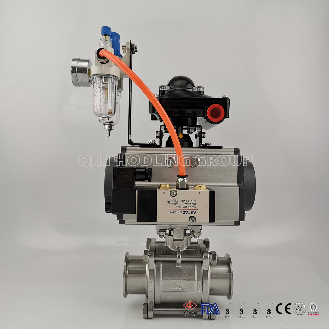 SS304 SS316L Stainless Steel CF8M Full Bore Encapsulate PTFE Pneumatic And Electric Ball Valves