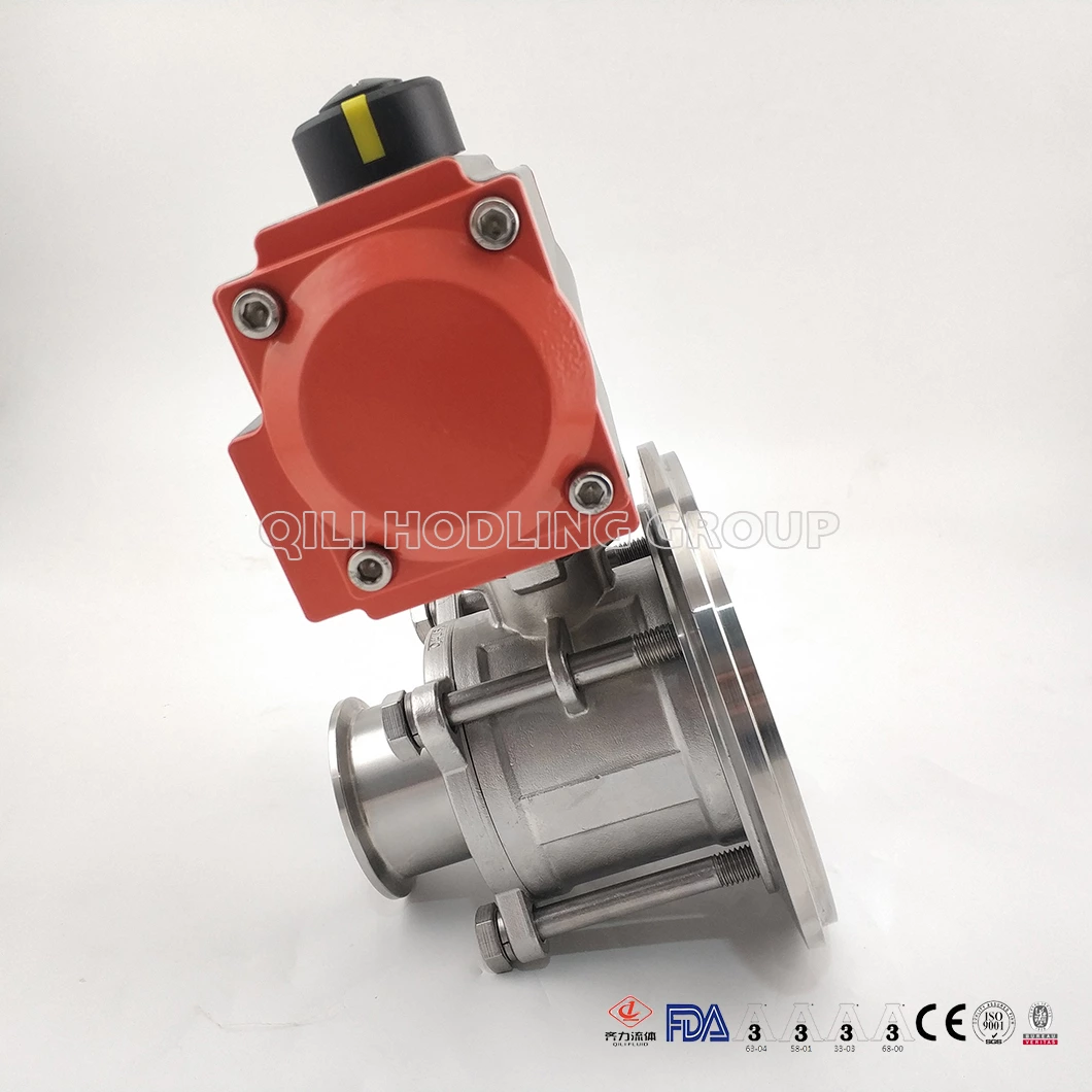 SS304 SS316L Stainless Steel Pneumatic Tank Bottom full bore Ball Valve