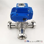 Stainless Steel 2 Way or 3 Way Electric Ball Valves with Nut Ends