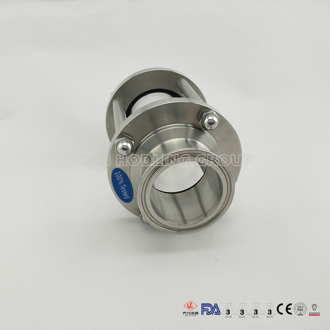 Stainless Steel 304/ 316L Sanitary Tubular/ Inline Sight Glass with Glass