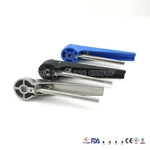 Plastic / Stainless Steel 3A Standard Butterfly Valves Handle Multi-Position Handle