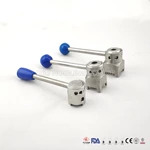 Plastic / Stainless Steel 3A Standard Butterfly Valves Handle Multi-Position Handle