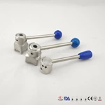 Plastic / Stainless Steel 3A Standard Butterfly Valves Handle Multi-Position Handle