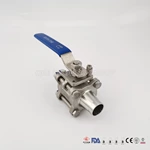 Stainless Steel CF3M CF8M Manual Food Grade Full Bore Encapsulate Vacuum Ball Valves